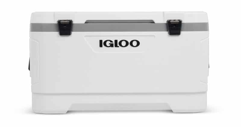 Custom Igloo® Latitude Marine Ultra 100 Qt. Cooler (White/Moonscape Gray) with Company Logo - Personalized Bulk Corporate Gift - 1