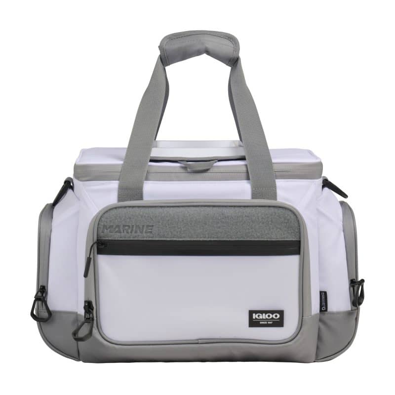 Custom Igloo® Marine 30 Can Square Cooler - White with Company Logo - Personalized Bulk Corporate Gift - 1