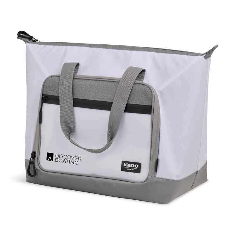 Custom Igloo® Marine 30 Can Tote Cooler - White with Company Logo - Personalized Bulk Corporate Gift - 5