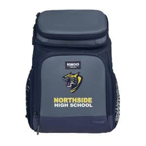 Custom Igloo® Maxcold Evergreen 18 Can Softside Backpack (Blue) with Company Logo - Personalized Bulk Corporate Gift