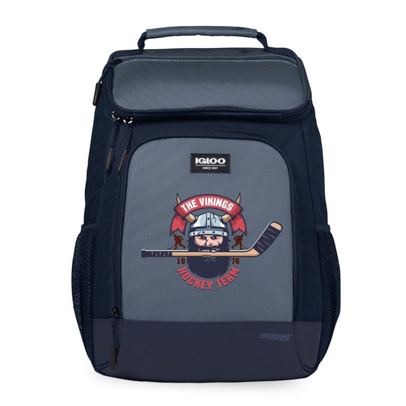 Custom Igloo® Maxcold Evergreen Top Grip Softside Cooler Backpack with Company Logo - Personalized Bulk Corporate Gift - 2