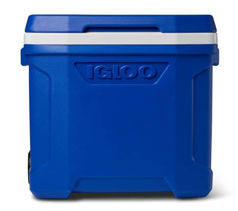 Custom Igloo® Profile II 28 Qt. Roller Cooler (Majestic Blue) with Company Logo - Personalized Bulk Corporate Gift - 1