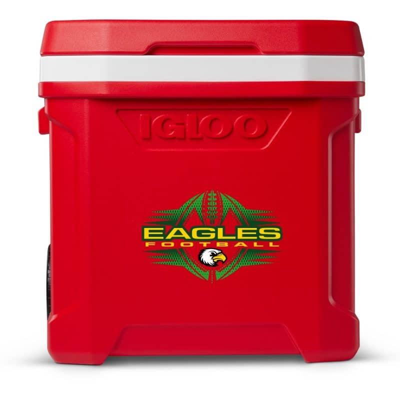 Custom Igloo® Profile II 60 Qt. Roller Cooler with Company Logo - Personalized Bulk Corporate Gift - 2