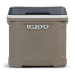 Custom Igloo® Sportsman 30 Qt. Cooler (Sandstone/Carbonite) with Company Logo - Personalized Bulk Corporate Gift - 1