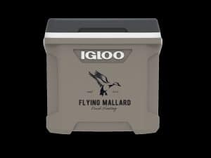 Custom Igloo® Sportsman 30 Qt. Cooler (Sandstone/Carbonite) with Company Logo - Personalized Bulk Corporate Gift
