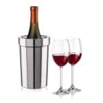 Custom Milano Wine Cooler & Naples Wine Set with Company Logo - Personalized Bulk Corporate Gift - 2