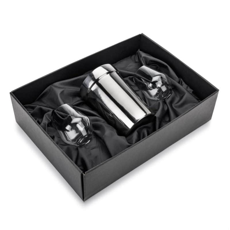 Custom Milano Wine Cooler & Salem Stemless Wine Set with Company Logo - Personalized Bulk Corporate Gift - 1