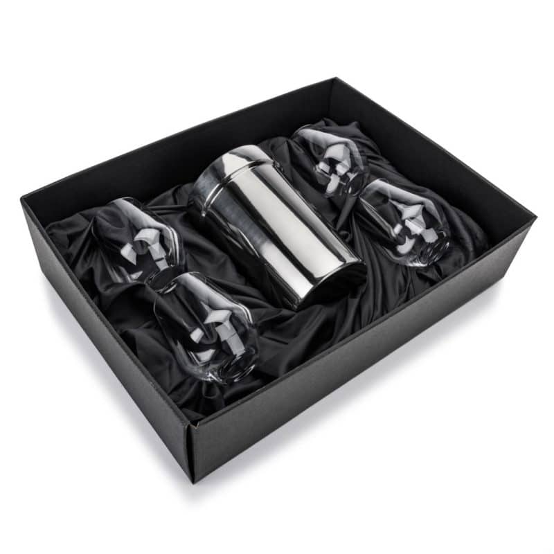 Custom Milano Wine Cooler & Salem Stemless Wine Set with Company Logo - Personalized Bulk Corporate Gift - 3
