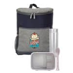 Custom Quilted Ultimate Lunch & Drink Set with Company Logo - Personalized Bulk Corporate Gift