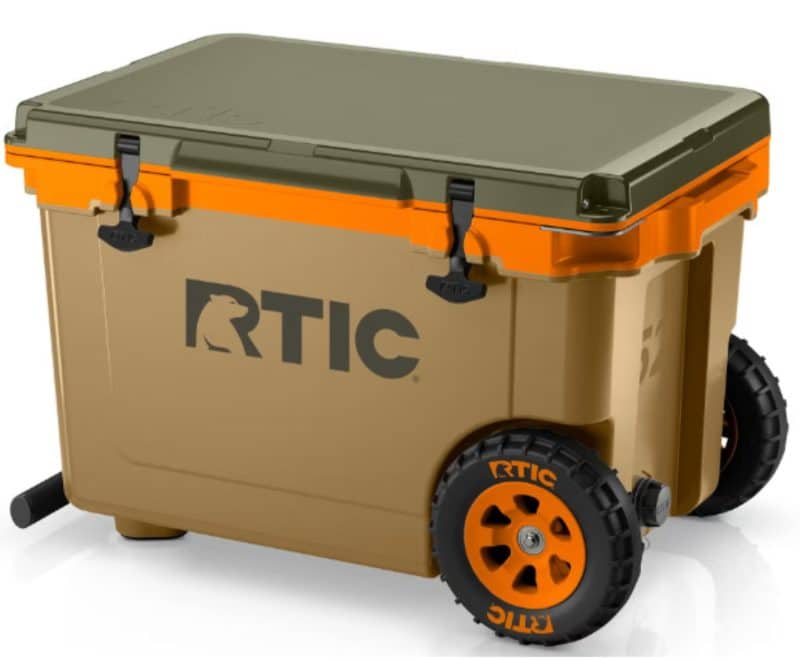 Custom RTIC® 52 QT Ultra-Light Wheeled Cooler with Company Logo - Personalized Bulk Corporate Gift - 4