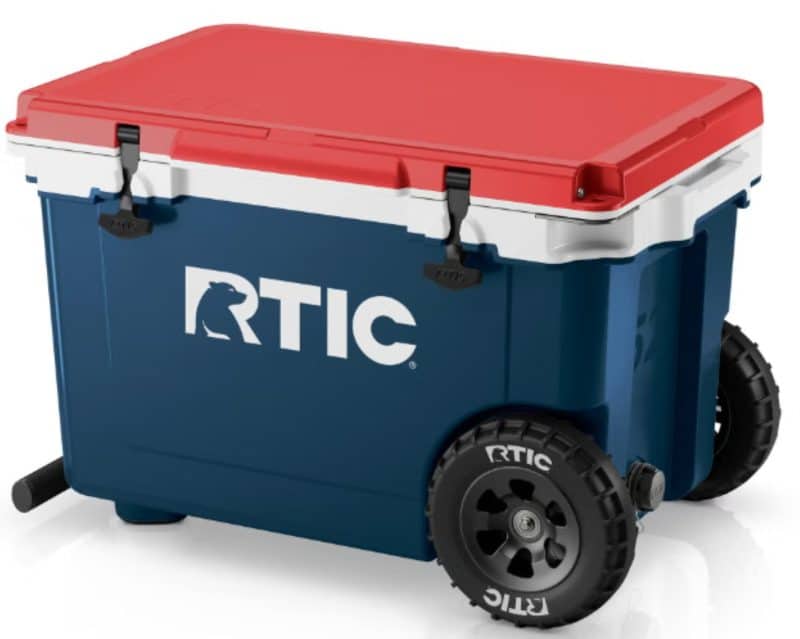 Custom RTIC® 52 QT Ultra-Light Wheeled Cooler with Company Logo - Personalized Bulk Corporate Gift - 6