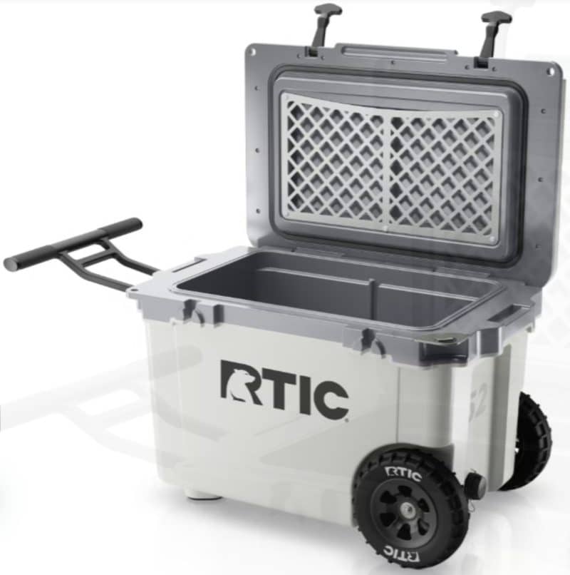 Custom RTIC® 52 QT Ultra-Light Wheeled Cooler with Company Logo - Personalized Bulk Corporate Gift - 7