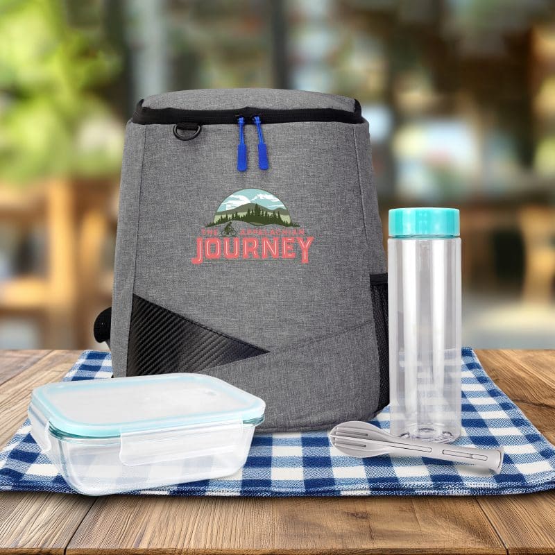 Custom Recycled Cooler All Things Mint Lunch Kit with Company Logo - Personalized Bulk Corporate Gift - 2