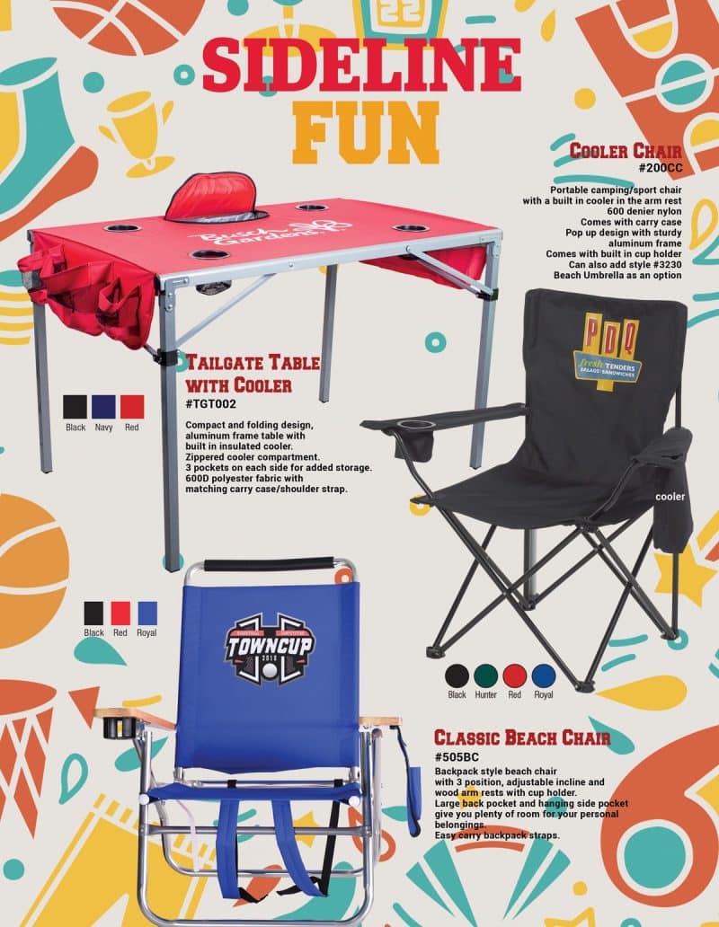 Custom Tailgate Table with Cooler with Company Logo - Personalized Bulk Corporate Gift - 5