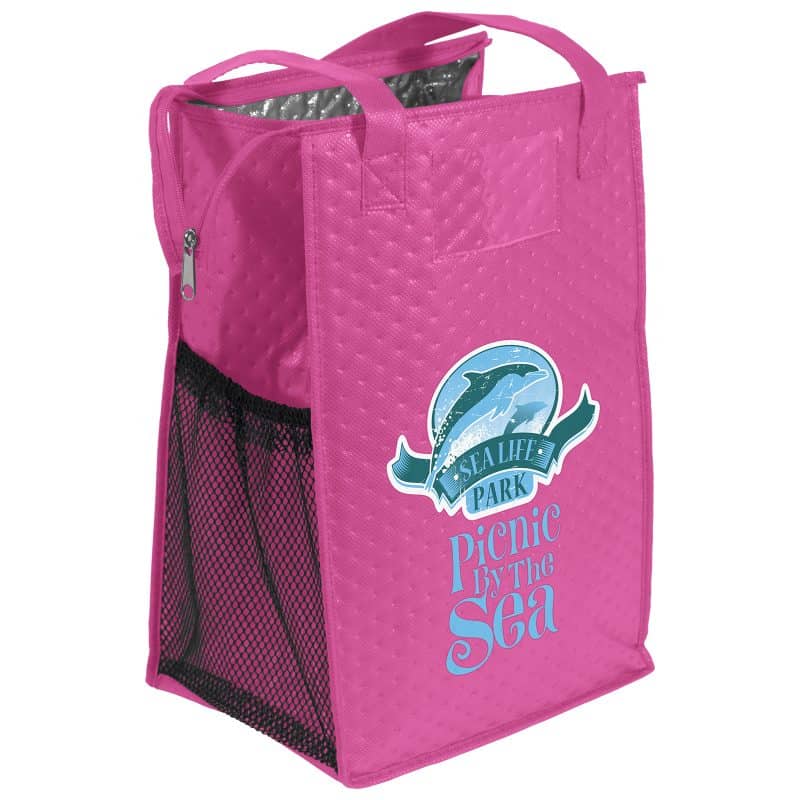 Custom Therm-O-Super Snack™ - Insulated Tote - ColorVista with Company Logo - Personalized Bulk Corporate Gift - 2