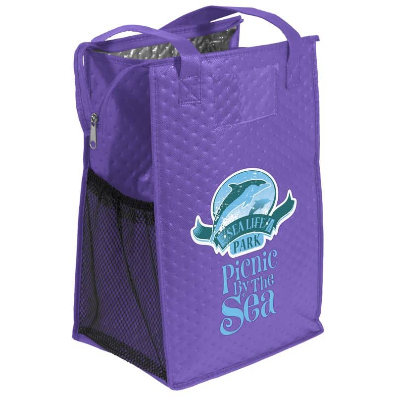 Custom Therm-O-Super Snack™ - Insulated Tote - ColorVista with Company Logo - Personalized Bulk Corporate Gift - 4