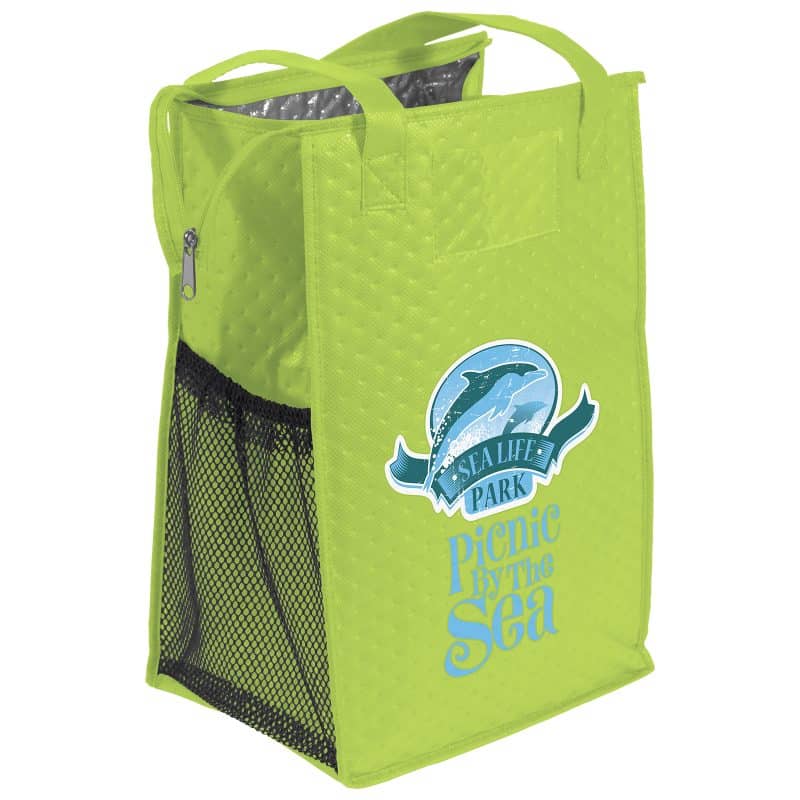 Custom Therm-O-Super Snack™ - Insulated Tote - ColorVista with Company Logo - Personalized Bulk Corporate Gift - 8