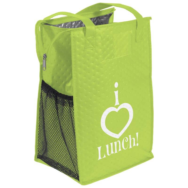 Custom Therm-O-Super Snack™ - Insulated Tote - Screen Print with Company Logo - Personalized Bulk Corporate Gift - 8