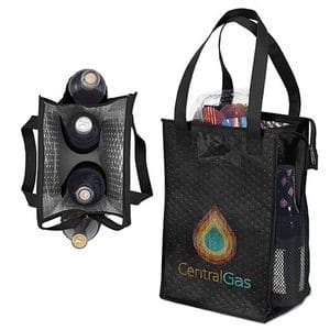 Custom Therm-O-Super Snack™ - Insulated Tote - Sparkle with Company Logo - Personalized Bulk Corporate Gift