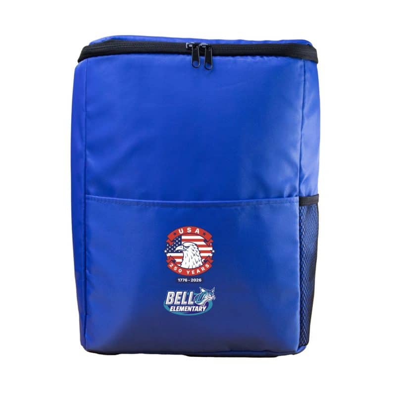 Custom Patriotic Cooler Backpack with Company Logo - Personalized Bulk Corporate Gift - 2