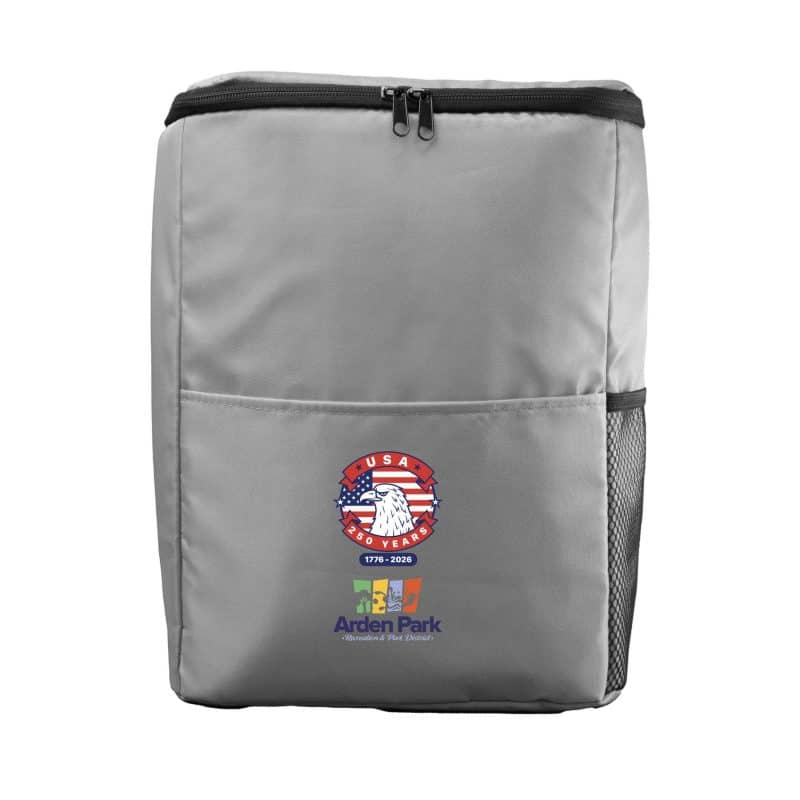 Custom Patriotic Cooler Backpack with Company Logo - Personalized Bulk Corporate Gift - 4