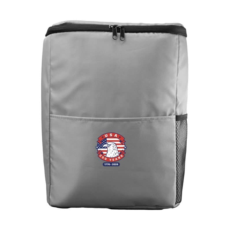 Custom Patriotic Cooler Backpack with Company Logo - Personalized Bulk Corporate Gift - 5