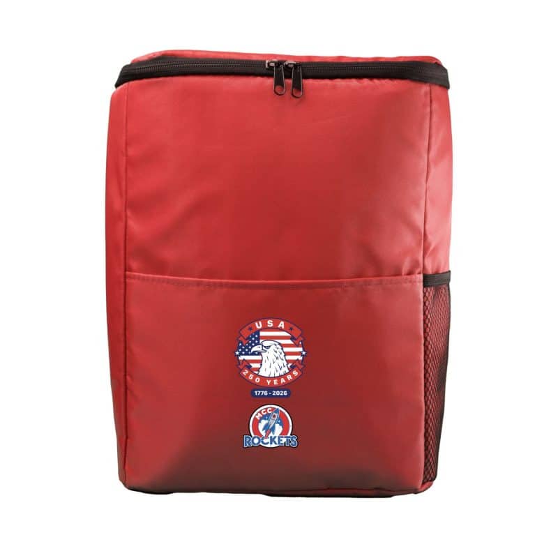Custom Patriotic Cooler Backpack with Company Logo - Personalized Bulk Corporate Gift - 6