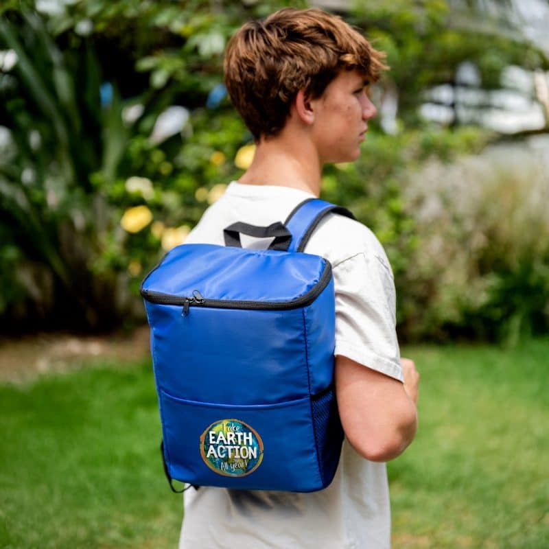 Custom Patriotic Cooler Backpack with Company Logo - Personalized Bulk Corporate Gift - 9