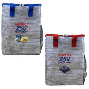 Custom Patriotic Recycled Tote Cooler with Company Logo - Personalized Bulk Corporate Gift