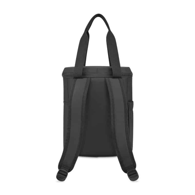 Custom Aviana™ Rowan Recycled Nylon Tote Pack Cooler - Aware™ - Black with Company Logo - Personalized Bulk Corporate Gift - 3