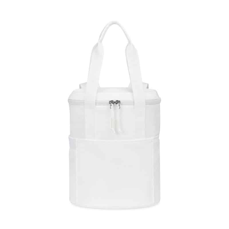 Custom Aviana™ Rowan Recycled Nylon Tote Pack Cooler - Aware™ - Marshmallow with Company Logo - Personalized Bulk Corporate Gift - 1