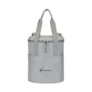 Custom Aviana™ Rowan Recycled Nylon Tote Pack Cooler - Aware™ - Taupe with Company Logo - Personalized Bulk Corporate Gift