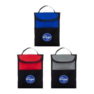 Custom Back Bay Recycled Non Woven Lunch Cooler with Company Logo - Personalized Bulk Corporate Gift