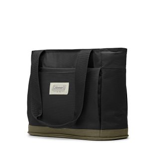 Custom Coleman Outlander™ 20 Can Soft Tote - Black with Company Logo - Personalized Bulk Corporate Gift