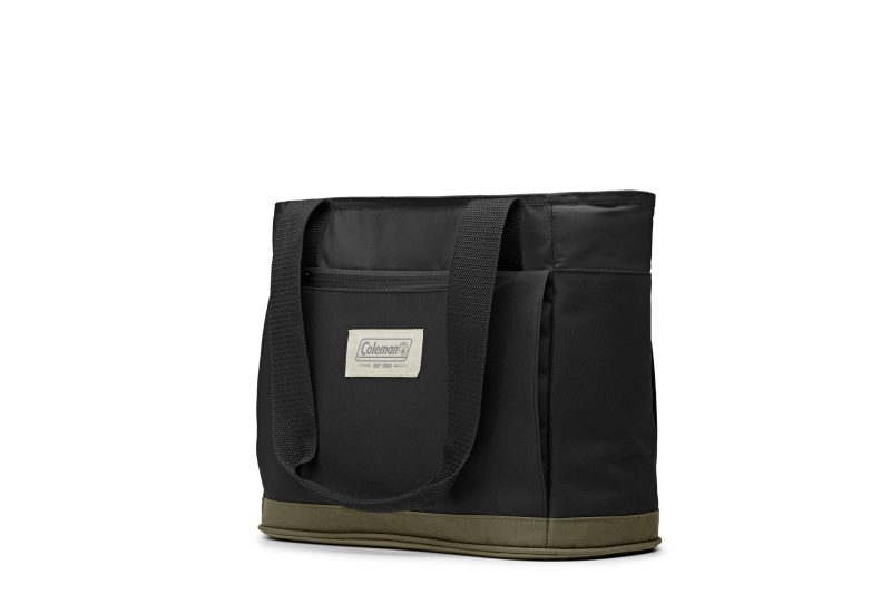 Custom Coleman Outlander™ 20 Can Soft Tote - Black with Company Logo - Personalized Bulk Corporate Gift