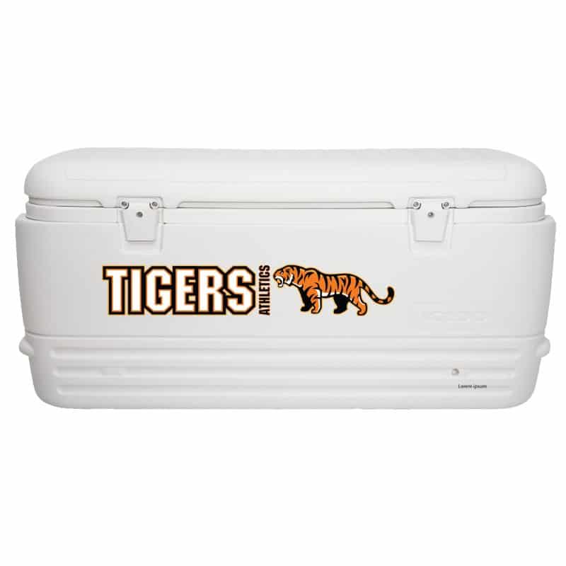 Custom Igloo® Polar 120 Qt. Cooler (White) with Company Logo - Personalized Bulk Corporate Gift - 1