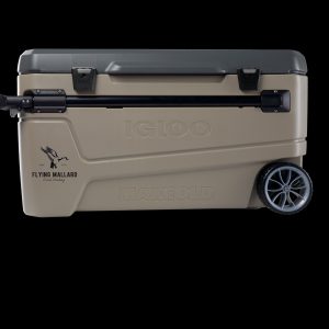 Custom 110 Qt. Igloo® Sportsman Sunset Glide Cooler (Sandstone/Carbonite) with Company Logo - Personalized Bulk Corporate Gift