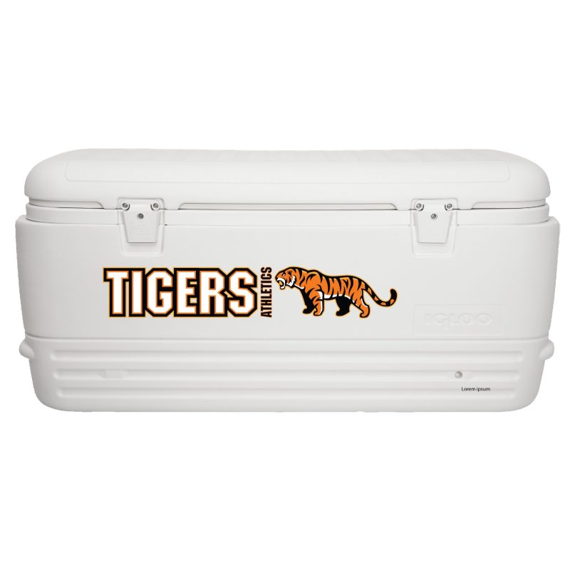 Custom 120 Qt. Igloo® Polar Cooler (White) with Company Logo - Personalized Bulk Corporate Gift - 1