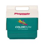 Custom 4 Qt. Igloo® Retro Playmate Mini Cooler (Dark Jade) with Company Logo - Personalized Bulk Corporate Gift - 2