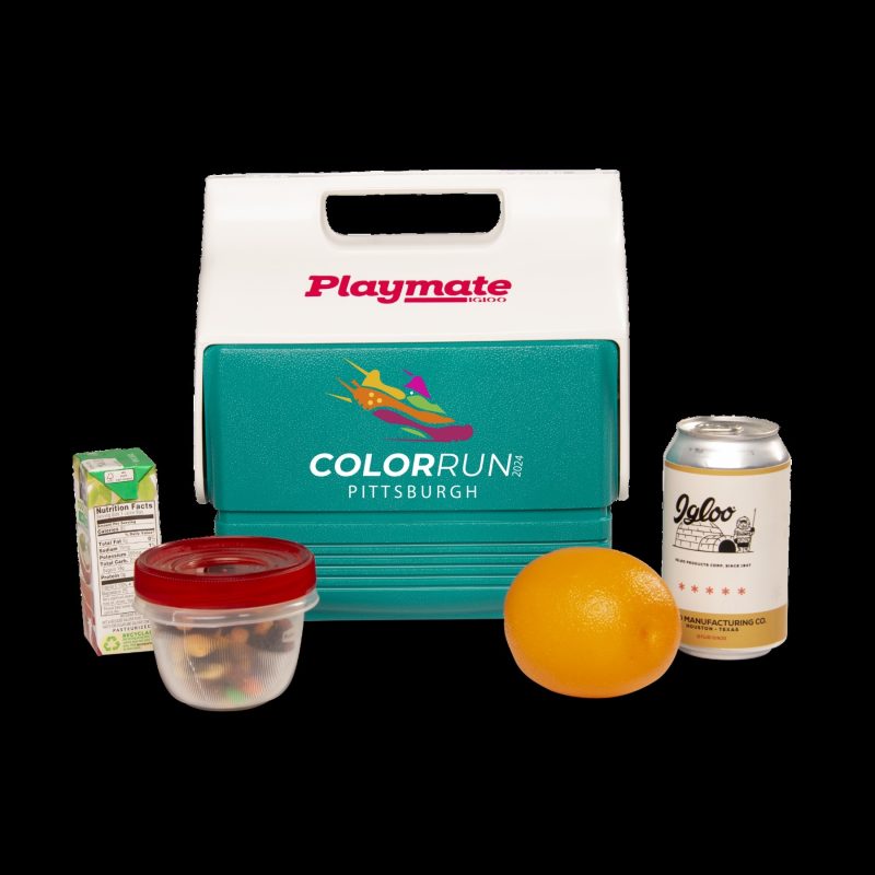 Custom 4 Qt. Igloo® Retro Playmate Mini Cooler (Dark Jade) with Company Logo - Personalized Bulk Corporate Gift