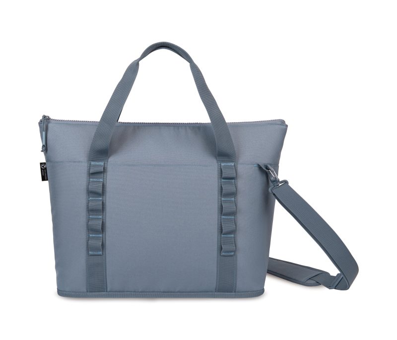 Custom Acadia Recycled rPET Tote Cooler - Basalt with Company Logo - Personalized Bulk Corporate Gift - 1