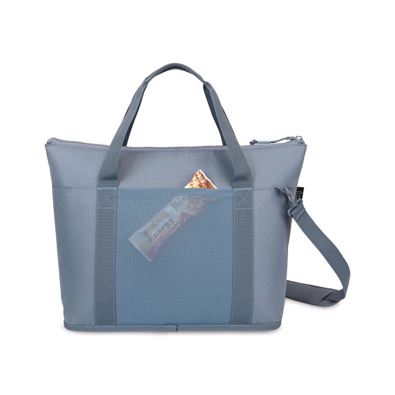 Custom Acadia Recycled rPET Tote Cooler - Basalt with Company Logo - Personalized Bulk Corporate Gift - 2