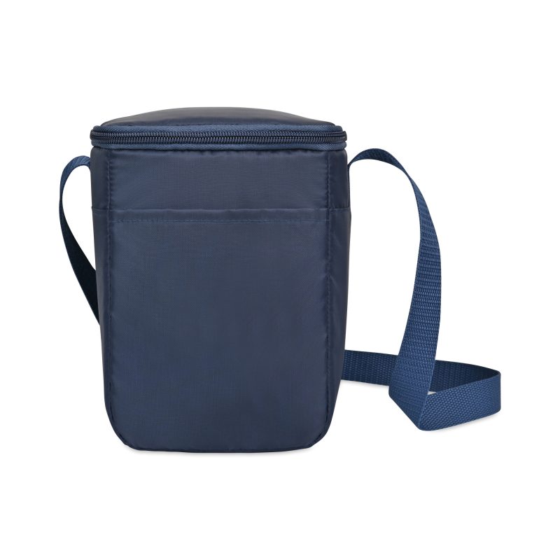 Custom Arlo Recycled rPET 6 Can Lunch Cooler - Navy with Company Logo - Personalized Bulk Corporate Gift - 1