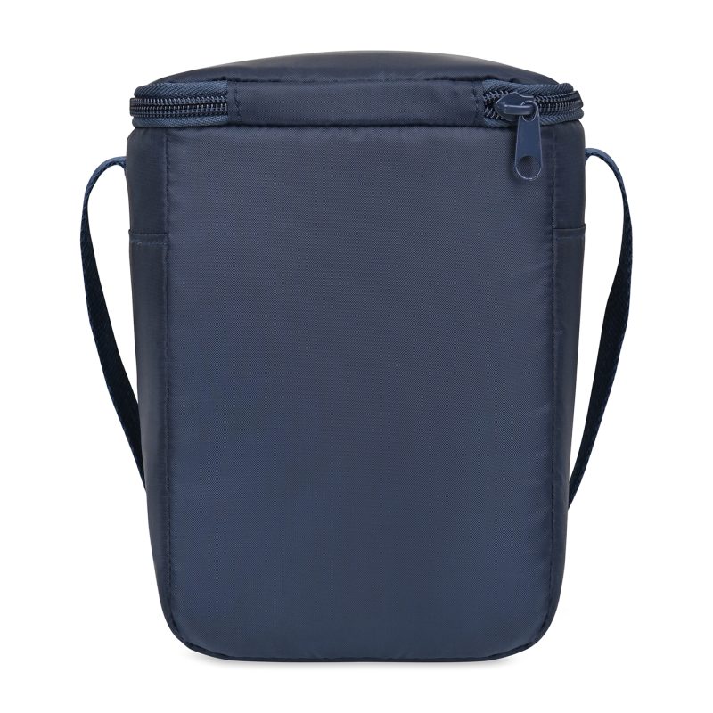 Custom Arlo Recycled rPET 6 Can Lunch Cooler - Navy with Company Logo - Personalized Bulk Corporate Gift - 2
