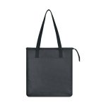 Custom Arlo Recycled rPET Insulated Grocery Shopper - Black with Company Logo - Personalized Bulk Corporate Gift - 1