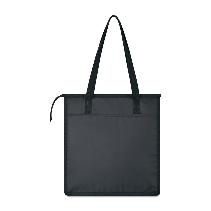 Custom Arlo Recycled rPET Insulated Grocery Shopper - Black with Company Logo - Personalized Bulk Corporate Gift - 5