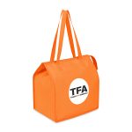 Custom Arlo Recycled rPET Insulated Grocery Shopper - Orange with Company Logo - Personalized Bulk Corporate Gift - 3