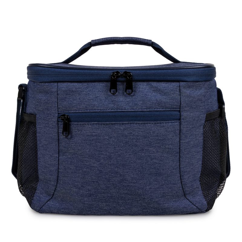 Custom DenimChill Cooler Bag 8-Can with Company Logo - Personalized Bulk Corporate Gift - 1