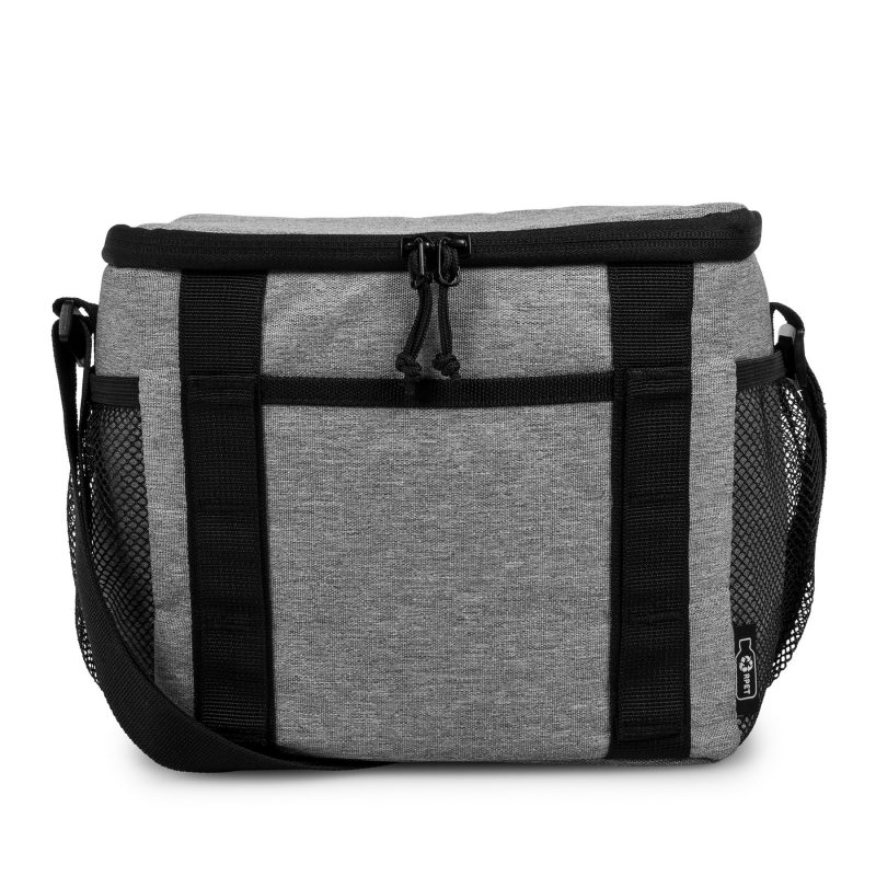 Custom EcoChill rPET Cooler Bag 6-Can with Company Logo - Personalized Bulk Corporate Gift - 1