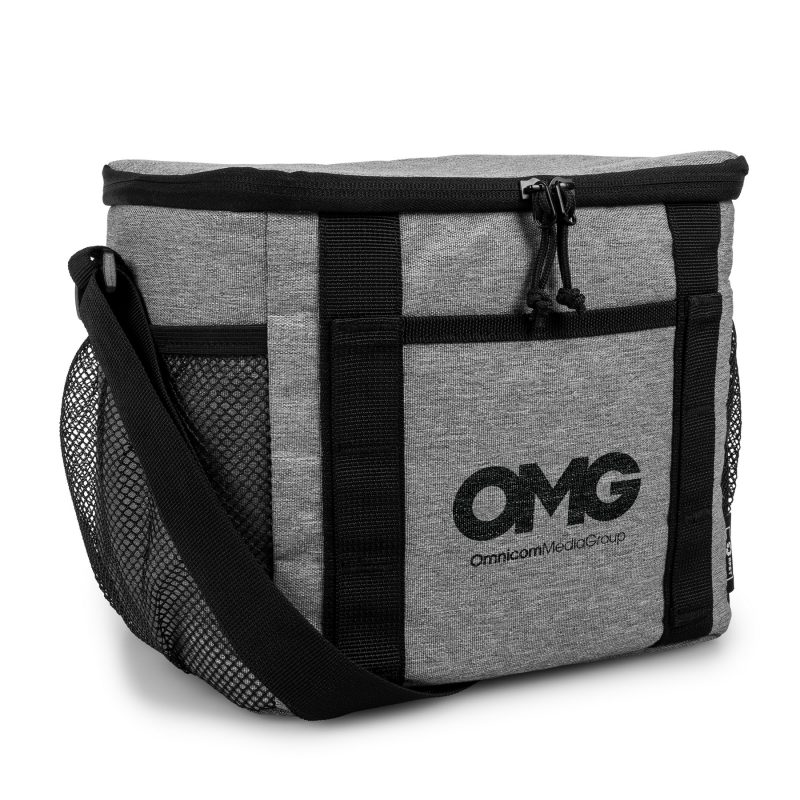 Custom EcoChill rPET Cooler Bag 6-Can with Company Logo - Personalized Bulk Corporate Gift - 3